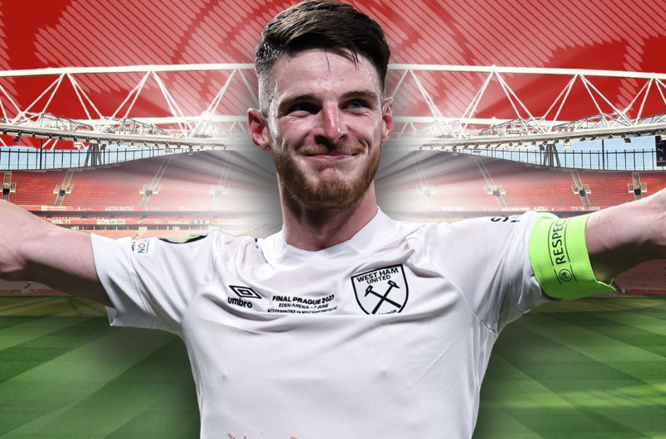 Mức phí chuyển nhượng của Rice cần phải 100 triệu thì Westham sẽ bán cho Arsenal