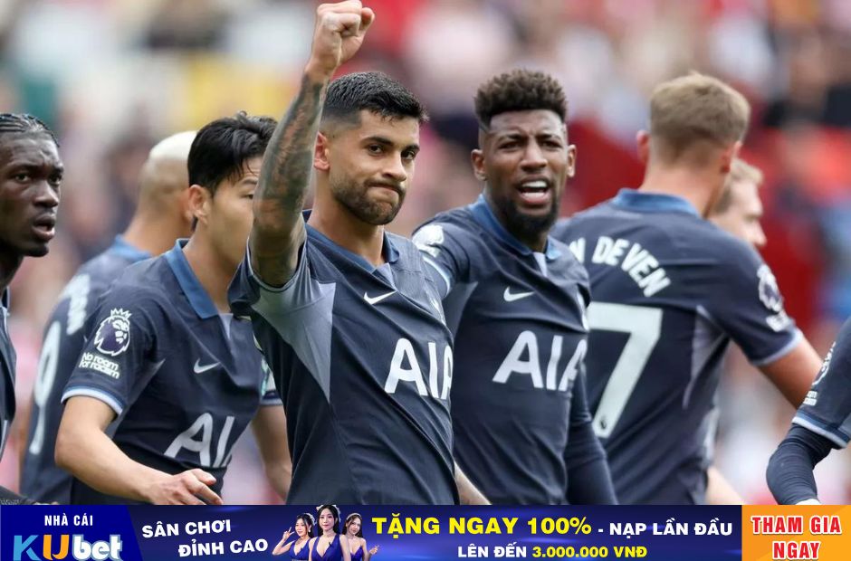 Kubet cập nhật hình ảnh các cầu thủ Tottenham ăn mừng chiến thắng 5-2 trước Burnley 