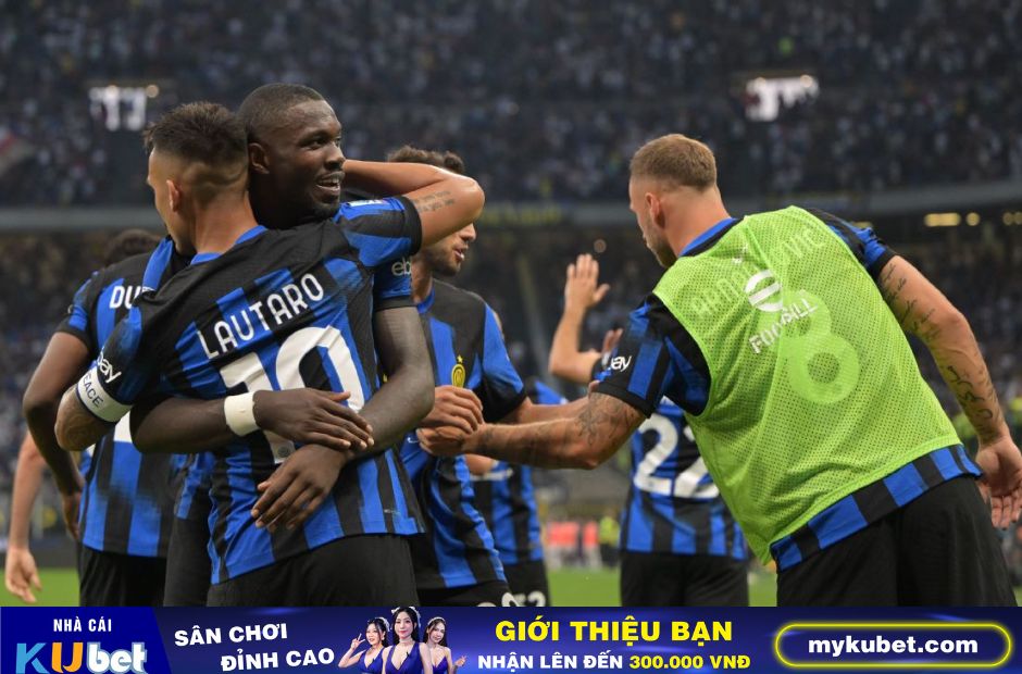 Kubet cập nhật hình ảnh các cầu thủ Inter Milan ăn mừng bàn thắng vào lưới CLB Fiorentina