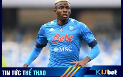 Kubet cập nhật hình ảnh cầu thủ Osimhen trong màu áo CLB Napoli